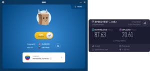 HMA Venezuela speed test