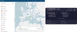 NordVPN Tunisia speed test