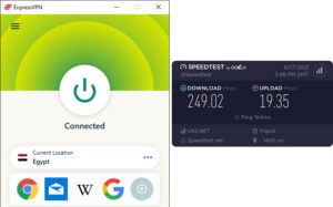 ExpressVPN Libya speed test