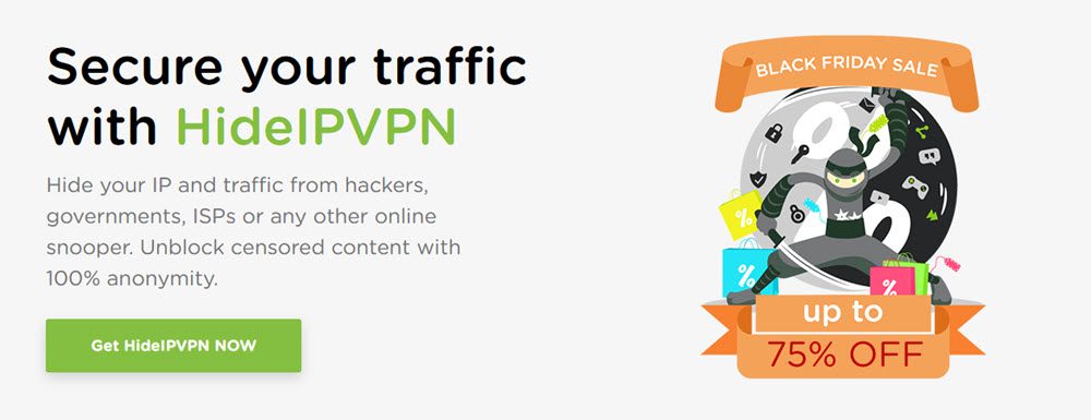 HideIPVPN Black Friday sale