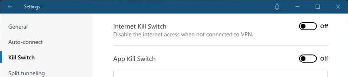 NordVPN kill switch