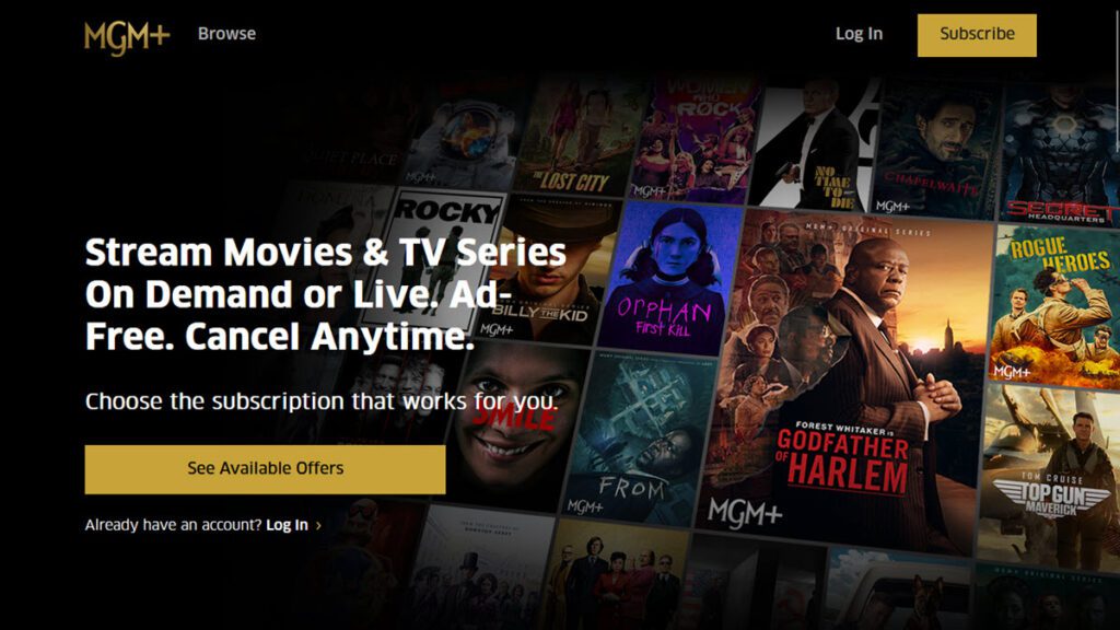 Best VPNs for MGM+ (MGM Plus) Streaming Service VPN Fan