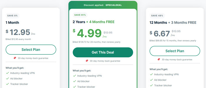 ExpressVPN pricing